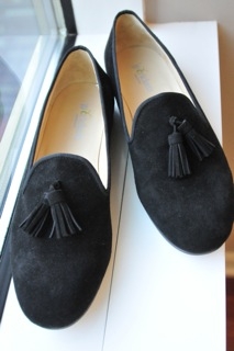 mens black shoes with tassels